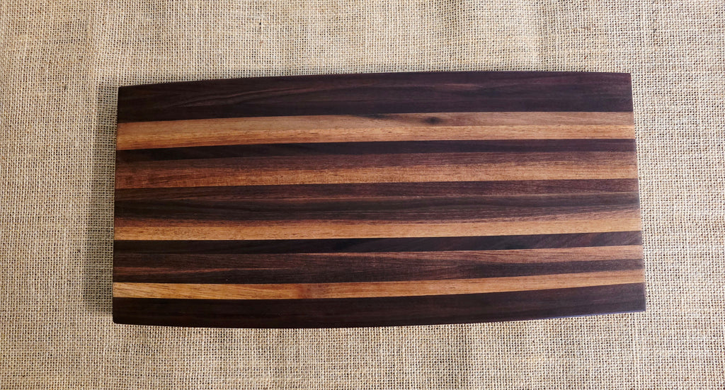 Curved Side Grain Cutting Board