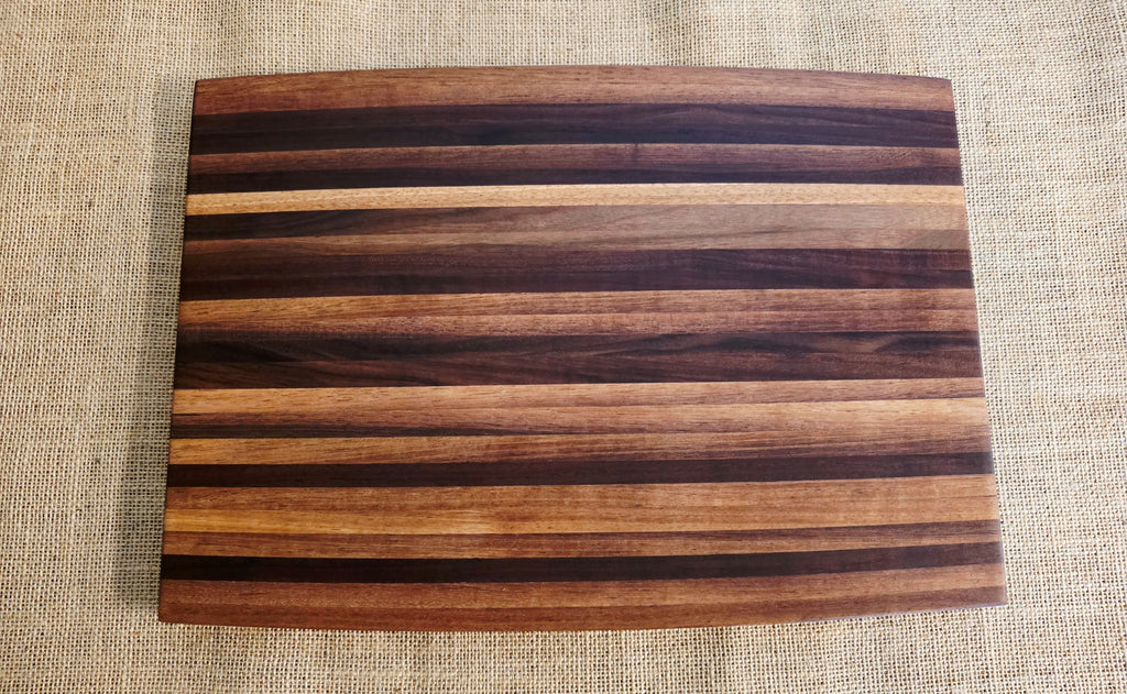 Curved Side Grain Cutting Board
