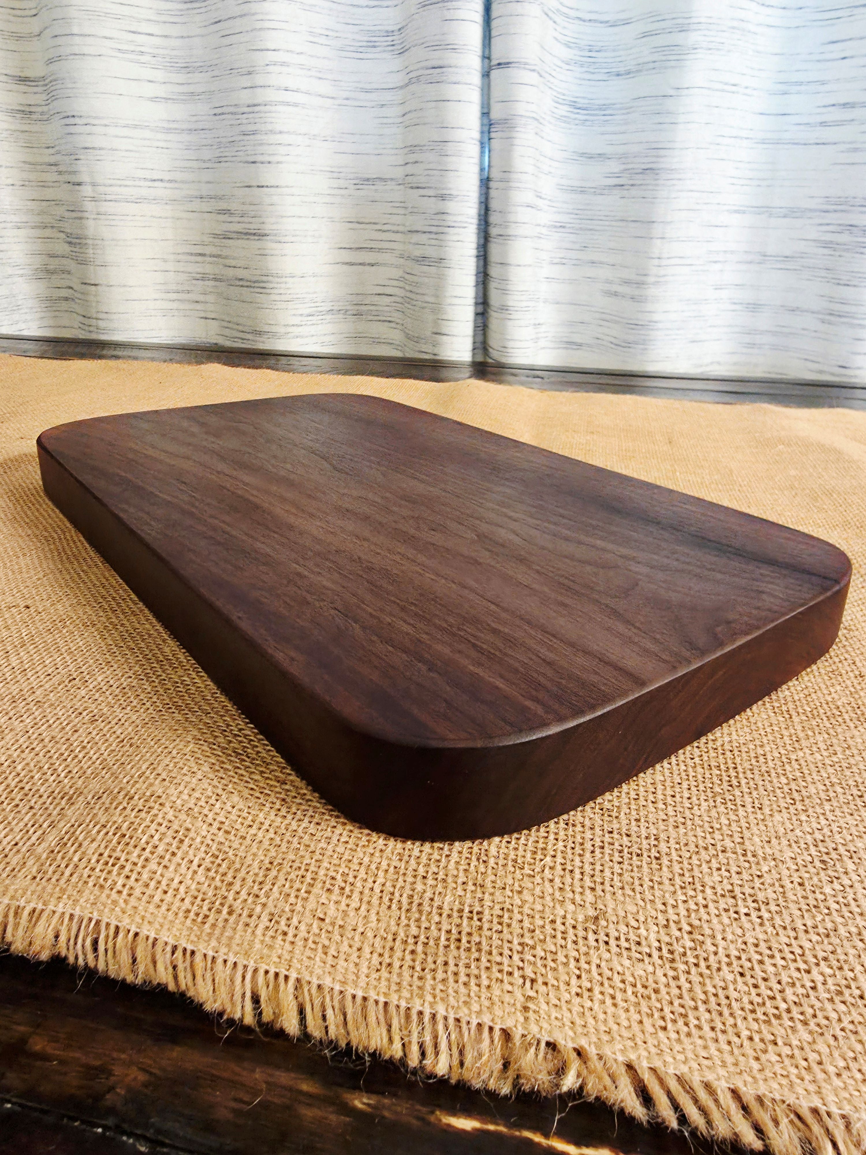 Solid Hardwood Reversible Cutting Board