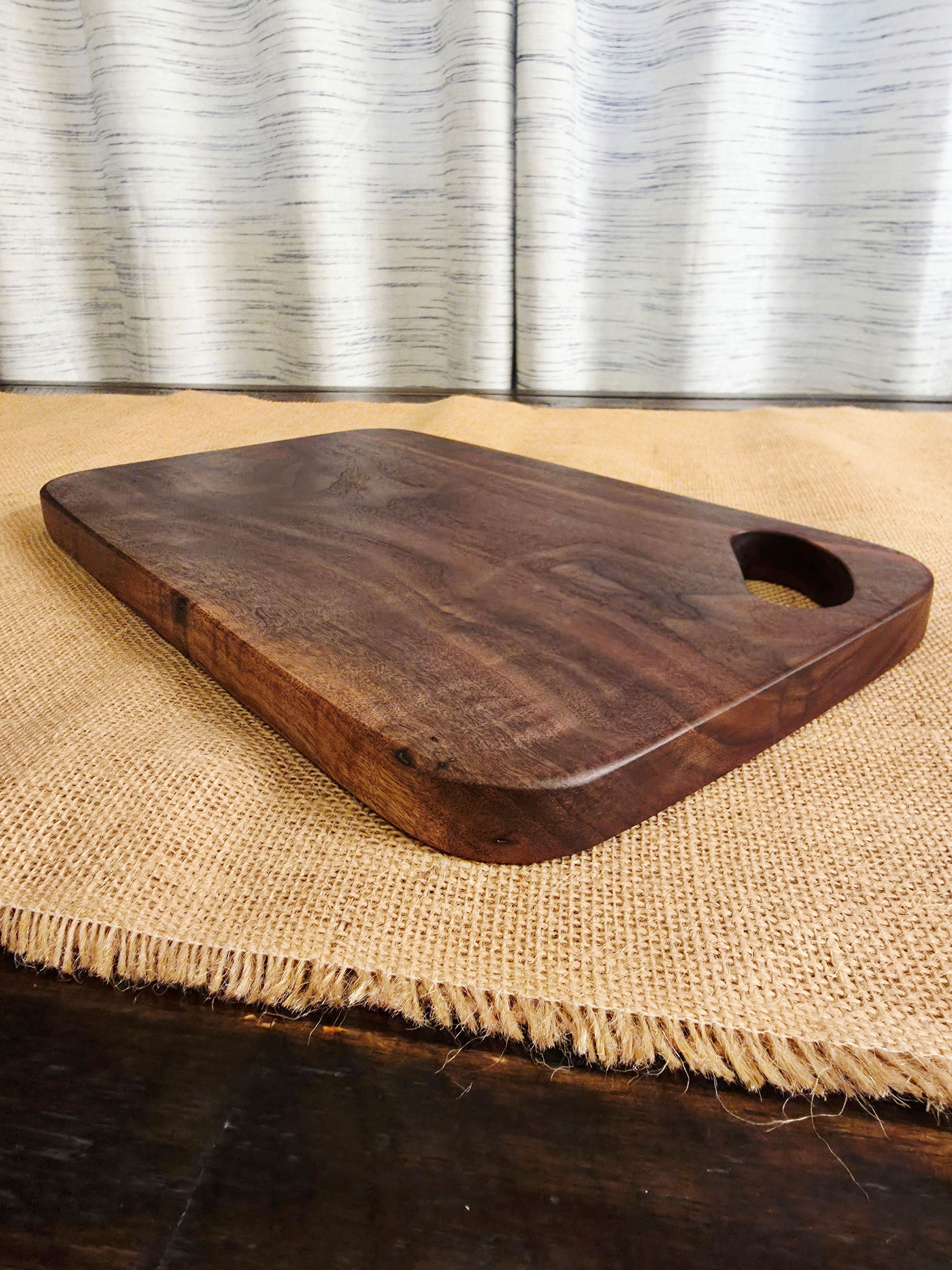 Solid Hardwood Reversible Cutting Board
