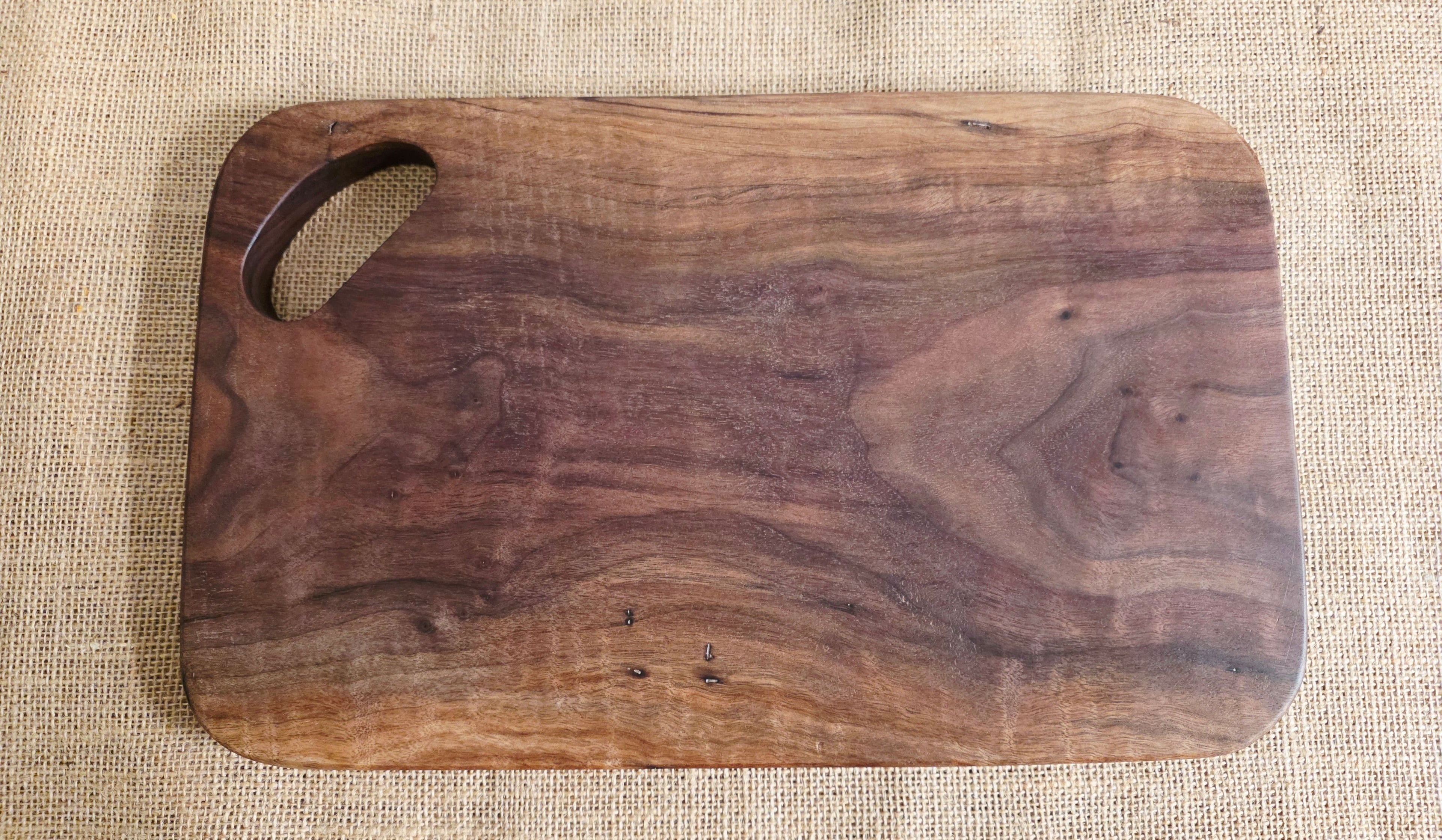 Solid Hardwood Reversible Cutting Board