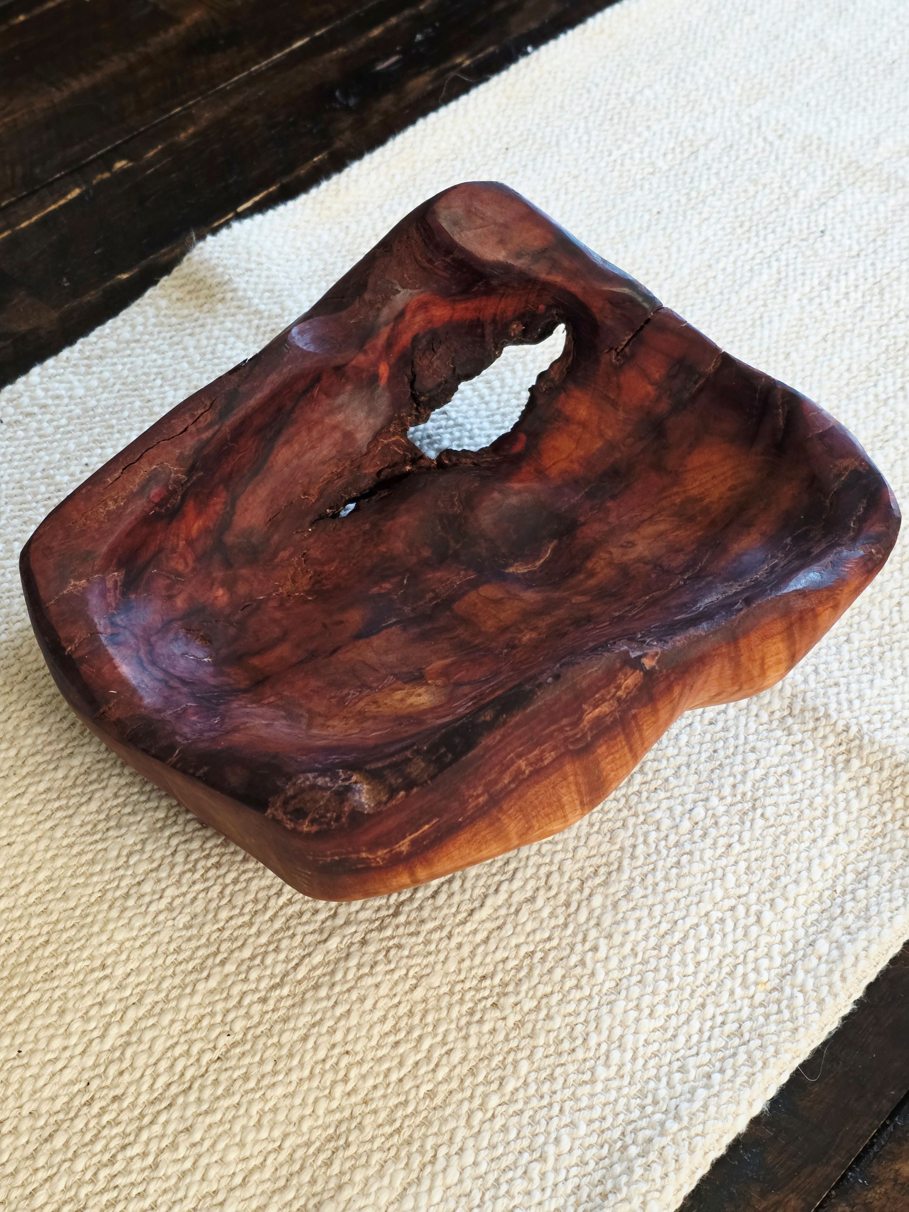Small Plum Wood Bowl