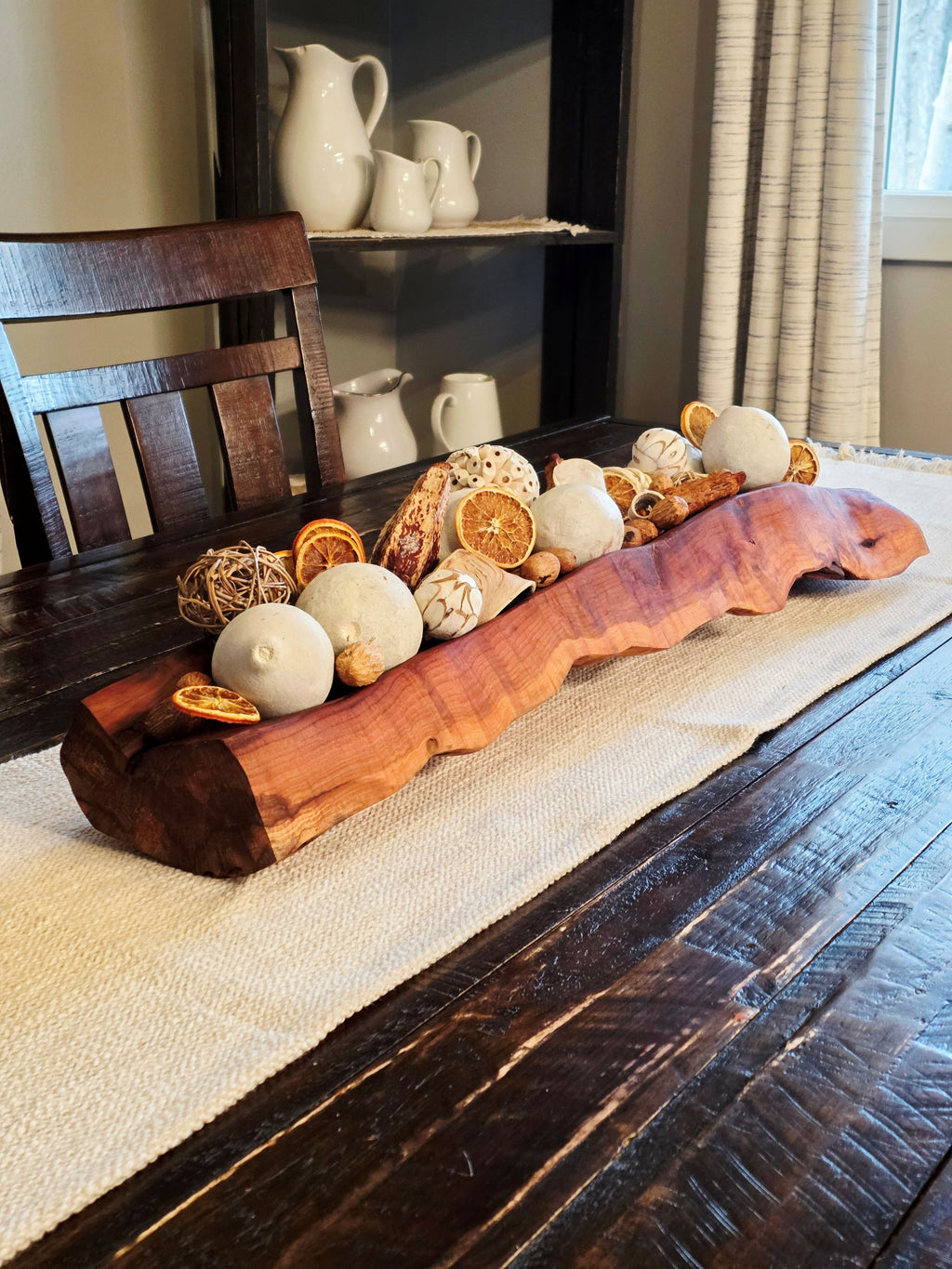 Large Plum Wood Bowl