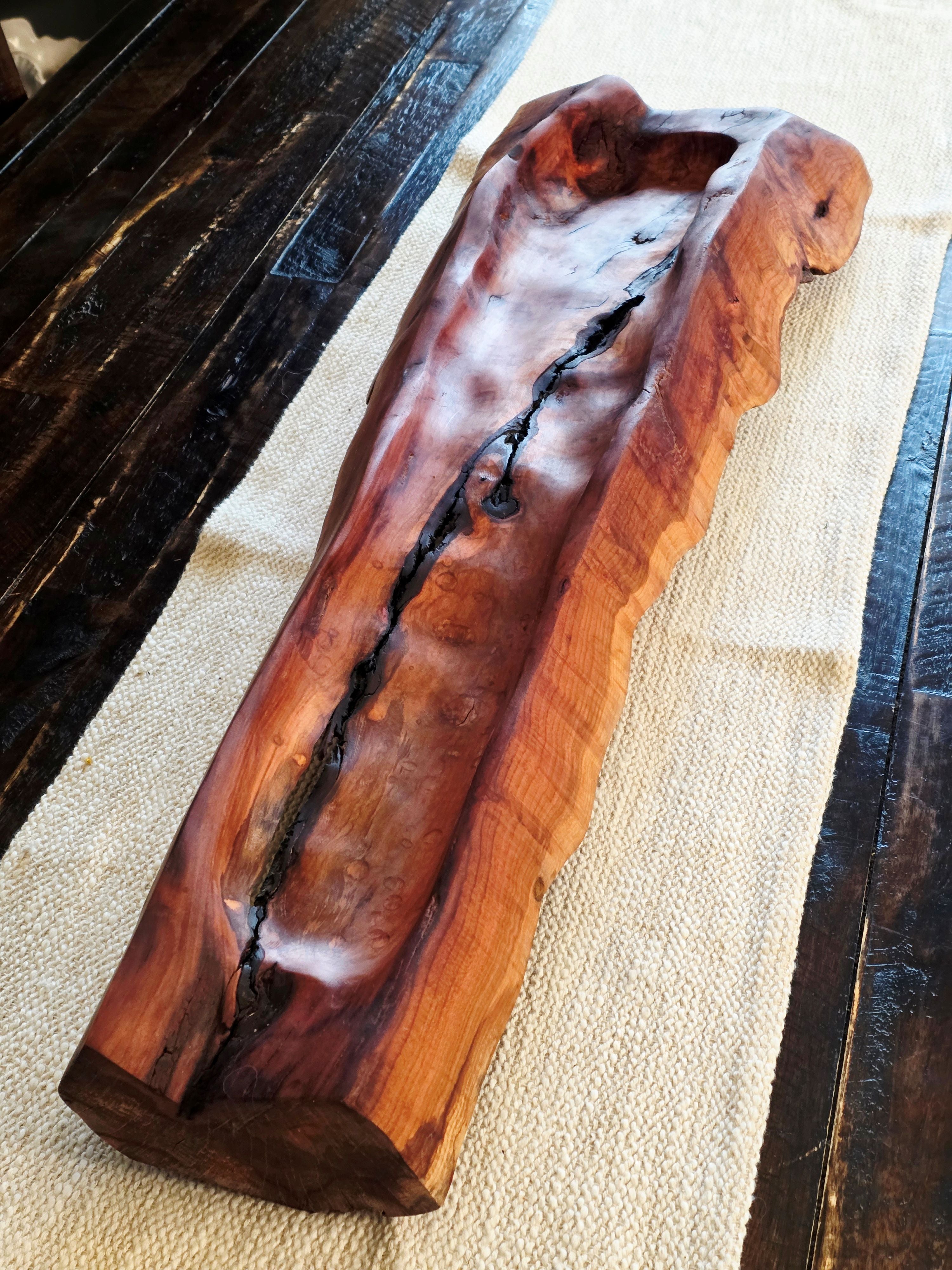 Large Plum Wood Bowl