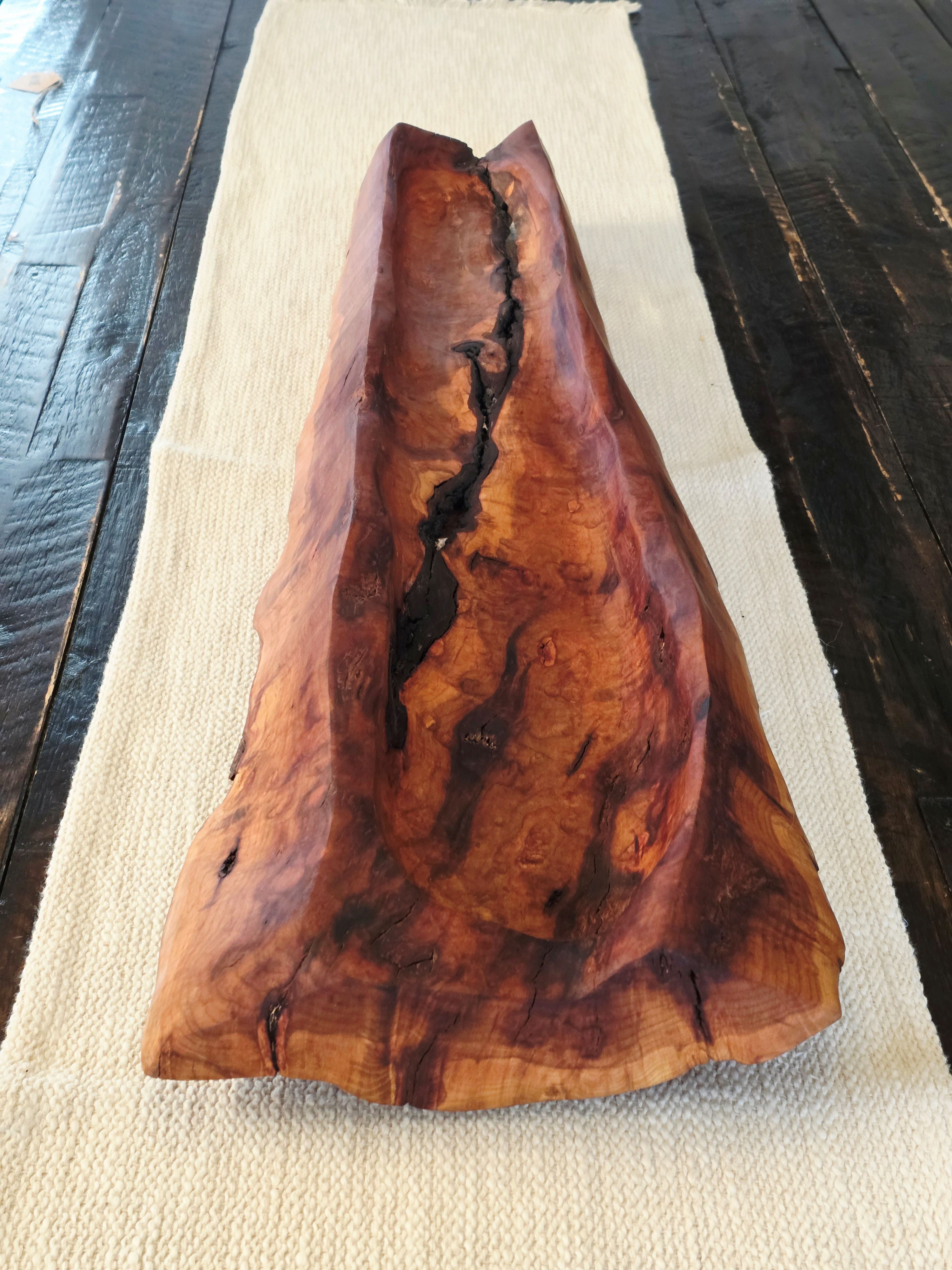 Large Plum Wood Bowl