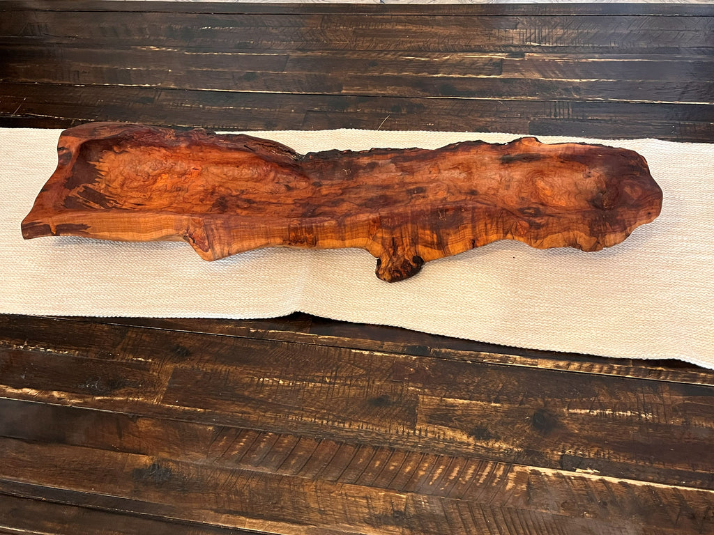 Large Plum Wood Bowl