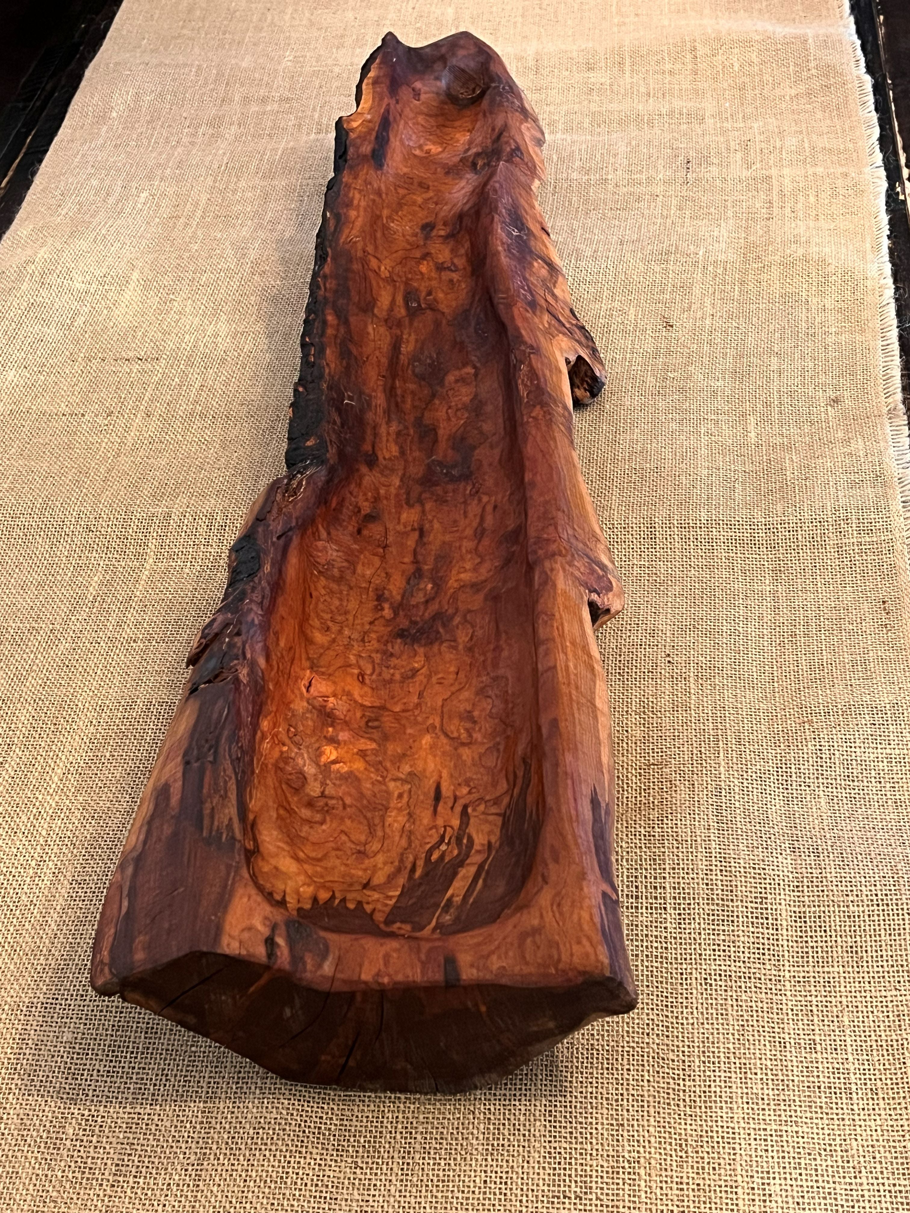 Large Plum Wood Bowl
