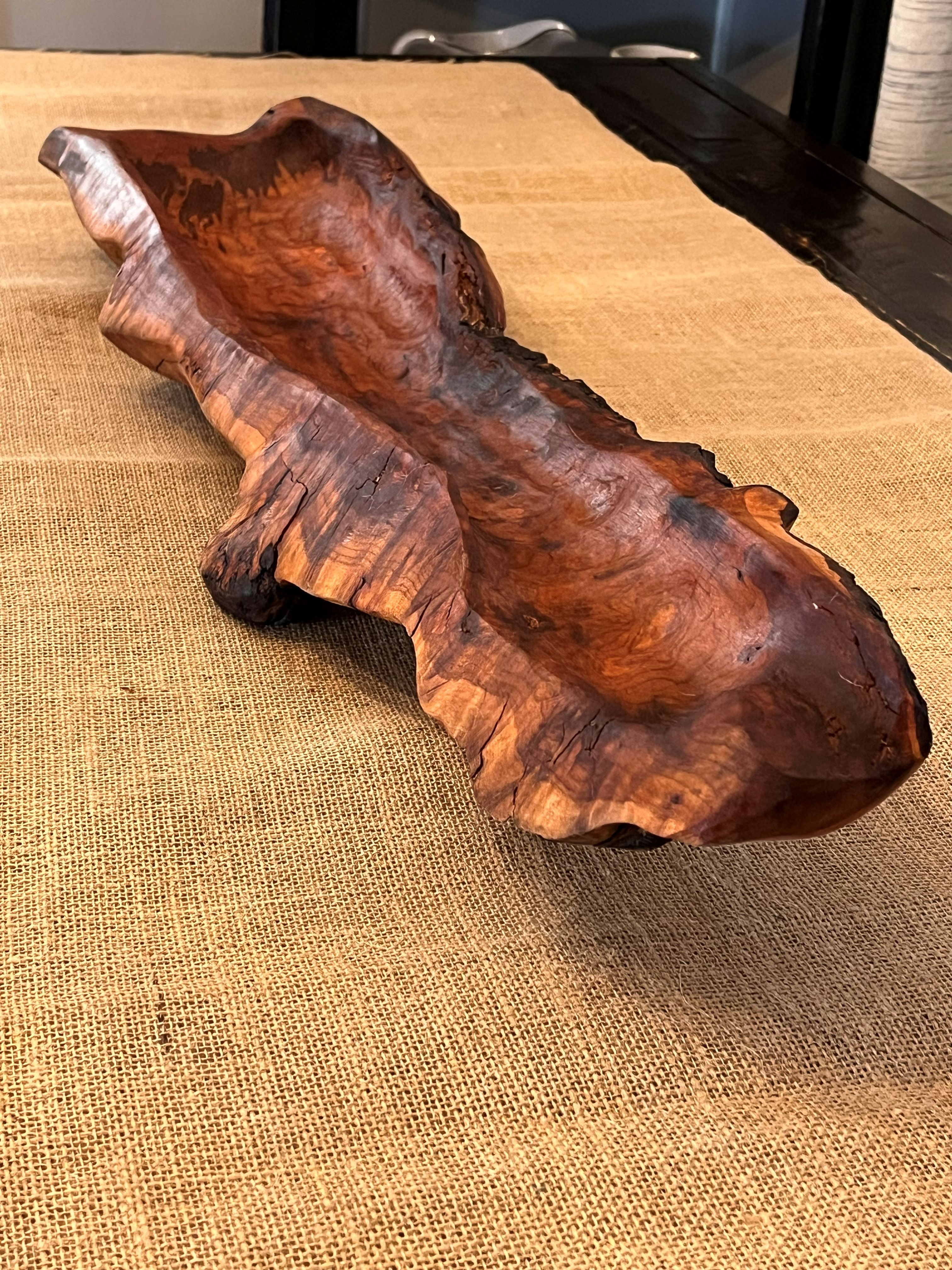 Large Plum Wood Bowl